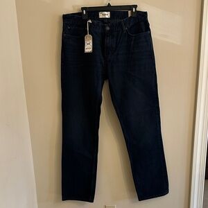 NWT FATFACE 36L Men's Dark Navy Blue Straight-Leg Jeans